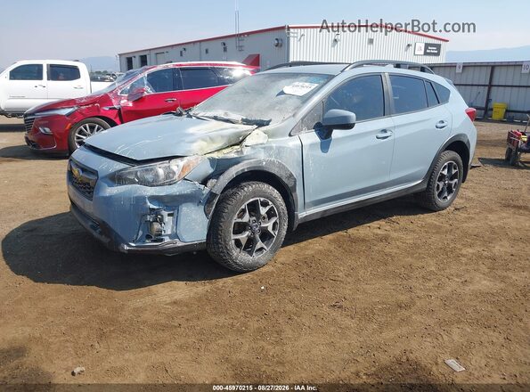 JF2GTAPC2L8216693 2020 SUBARU CROSSTREK Синий Передняя левая четверть