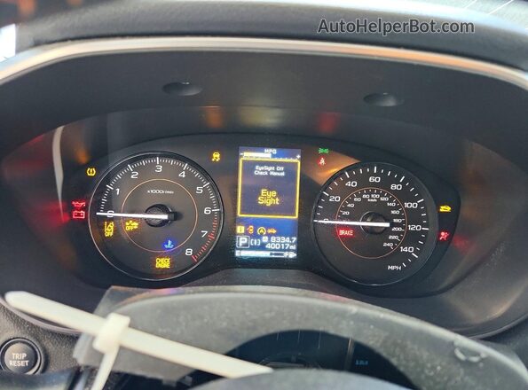 JF2GTAPC2L8226155 2020 SUBARU CROSSTREK Blue Widok zestawu wskaźników