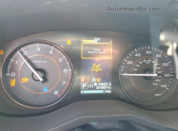 JF2GTAPC2P8212391 2023 SUBARU CROSSTREK Silver Вид щитка приладів