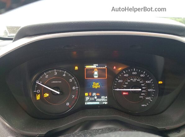 JF2GTAPC2PH260876 2023 SUBARU CROSSTREK Blue Instrument cluster view