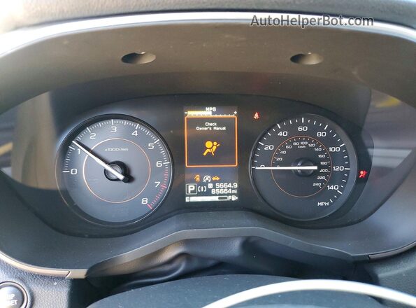 JF2GTAPC3L8258709 2020 SUBARU CROSSTREK Black Instrument cluster view