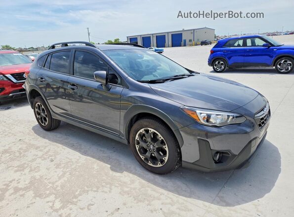 JF2GTAPC3M8227266 2021 SUBARU CROSSTREK Gray Delantero derecho