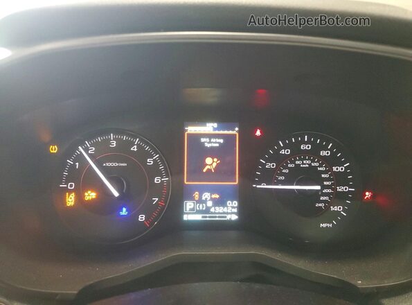 JF2GTAPC4P8221349 2023 SUBARU CROSSTREK Tan ხელსაწყოთა პანელის ხედი