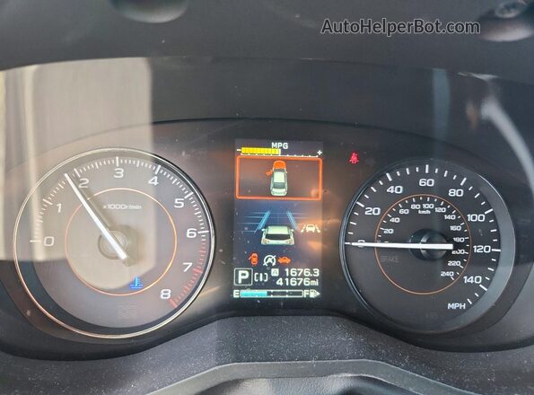 JF2GTAPC6L8203820 2020 SUBARU CROSSTREK Gray Սարքավորումների վահանակի տեսք