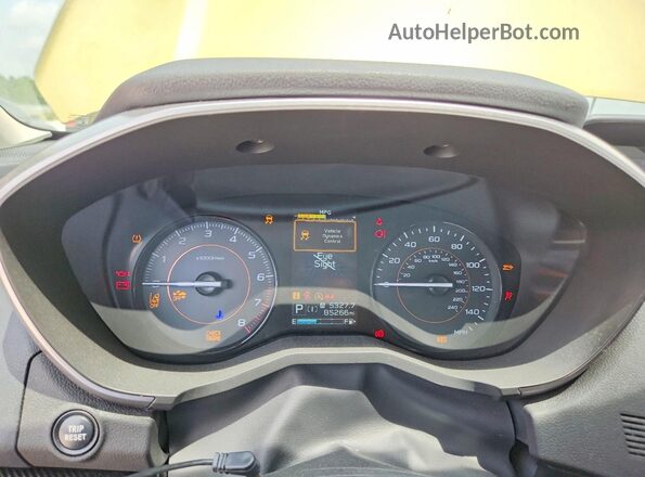 JF2GTAPC6MH224779 2021 SUBARU CROSSTREK Золотой Вид щитка приборов