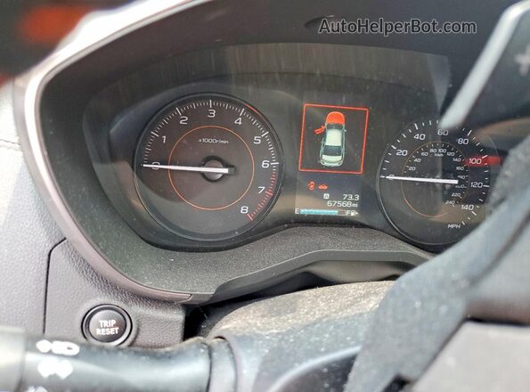 JF2GTAPC7M8202533 2021 SUBARU CROSSTREK Silver Вид щитка приладів