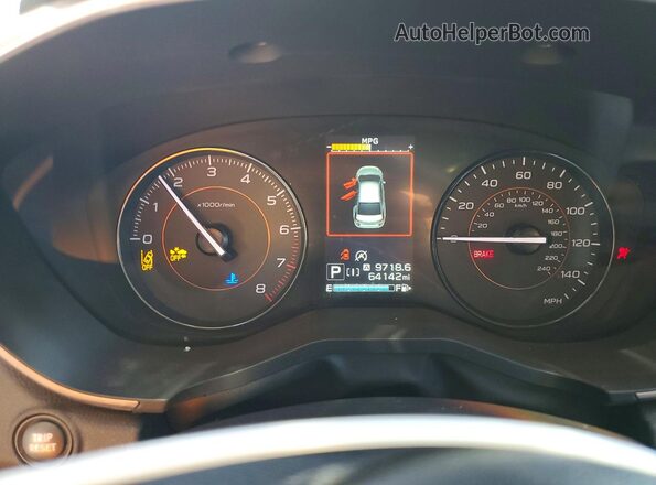 JF2GTAPC7N8255363 2022 SUBARU CROSSTREK White Instrument cluster view