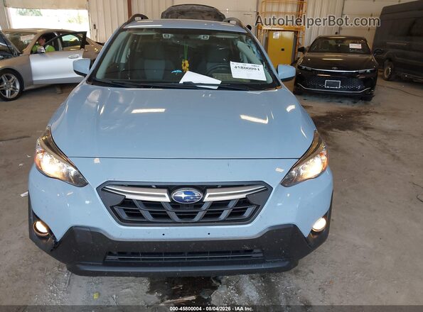 JF2GTAPC8M8369919 2021 SUBARU CROSSTREK Blue Instrument cluster view