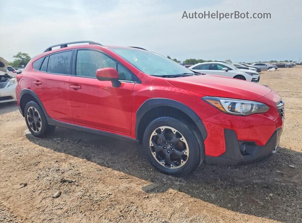 JF2GTAPC8MH398093 2021 SUBARU CROSSTREK Red Delantero derecho
