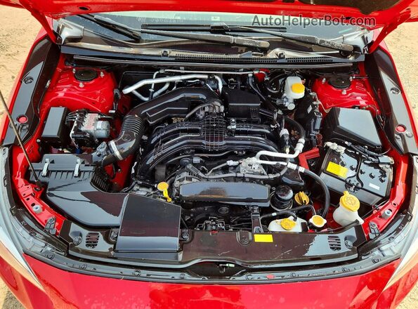 JF2GTAPC8MH398093 2021 SUBARU CROSSTREK Red Vista del compartimento del motor