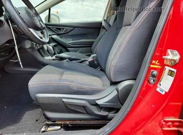 JF2GTAPC8MH398093 2021 SUBARU CROSSTREK Red Vista de la etiqueta del VIN