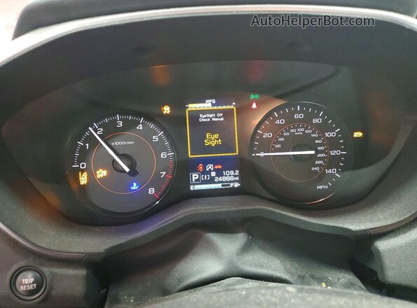 JF2GTAPC9L8236570 2020 SUBARU CROSSTREK Red ხელსაწყოთა პანელის ხედი