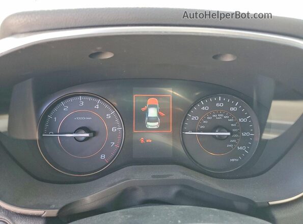 JF2GTAPC9M8327713 2021 SUBARU CROSSTREK Black ხელსაწყოთა პანელის ხედი