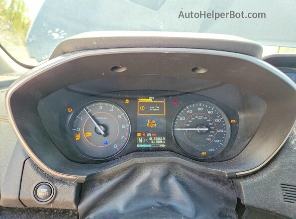 JF2GTAPC9M8341711 2021 SUBARU CROSSTREK Teal Вид щитка приладів