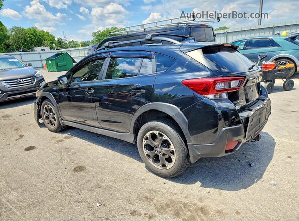 JF2GTAPC9M8362042 2021 SUBARU CROSSTREK Black Trasero izquierdo