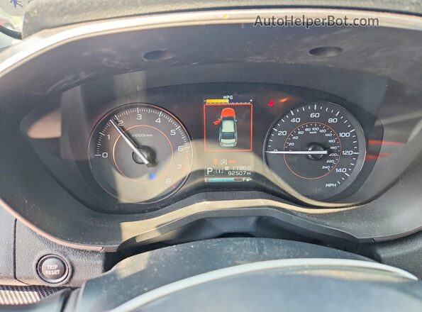 JF2GTAPCXMH291241 2021 SUBARU CROSSTREK Blue Սարքավորումների վահանակի տեսք