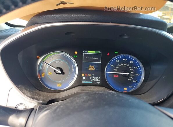 JF2GTDEC6LH283561 2020 SUBARU CROSSTREK Gray ხელსაწყოთა პანელის ხედი