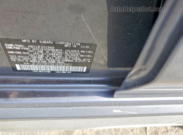 JF2GTDEC6LH283561 2020 SUBARU CROSSTREK Gray ძრავის განყოფილების ხედი