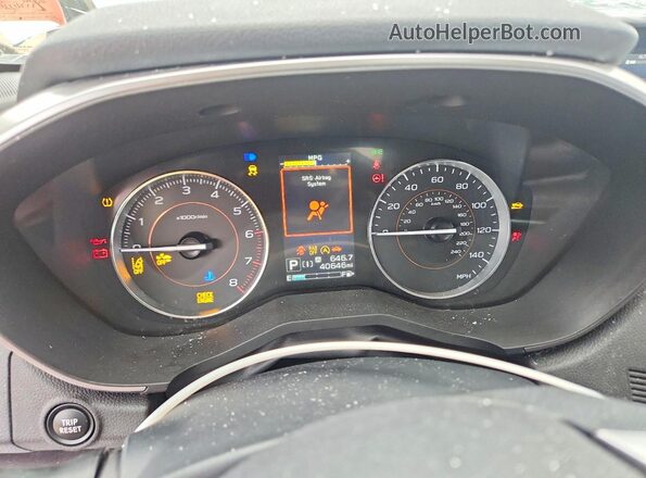 JF2GTHMC0N8211749 2022 SUBARU CROSSTREK Blue Vista del cuadro de instrumentos