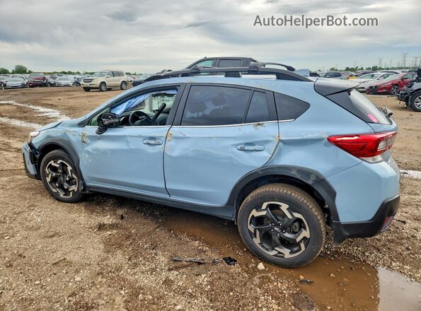 JF2GTHMC0N8211749 2022 SUBARU CROSSTREK Blue Trasero izquierdo