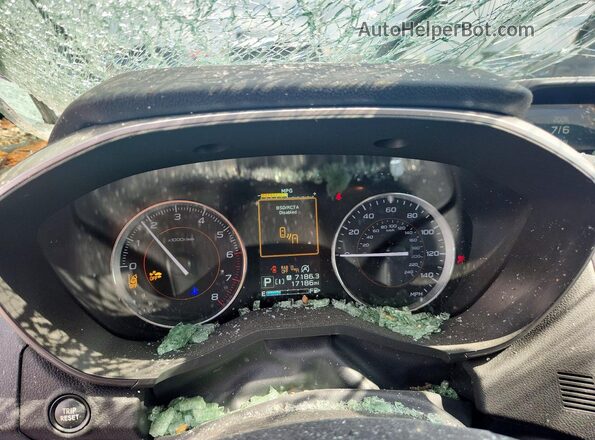 JF2GTHMC0P8329108 2023 SUBARU CROSSTREK White ხელსაწყოთა პანელის ხედი