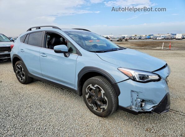 JF2GTHMC0PH301969 2023 SUBARU CROSSTREK Blue Delantero derecho