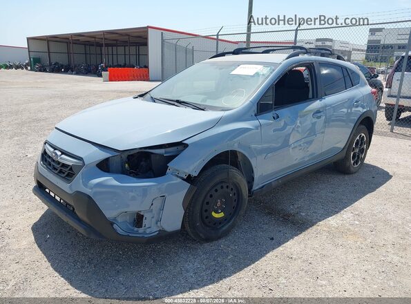 JF2GTHMC1MH242765 2021 SUBARU CROSSTREK Blue Вид спереду