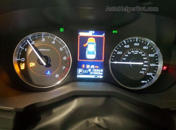 JF2GTHMC3N8239593 2022 SUBARU CROSSTREK White Սարքավորումների վահանակի տեսք