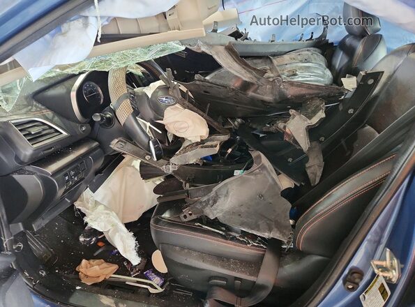 JF2GTHMC4NH223175 2022 SUBARU CROSSTREK Синий Вид салона спереди
