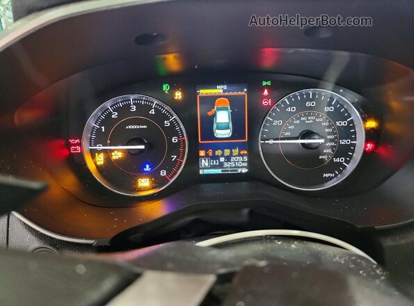 JF2GTHMC4NH223175 2022 SUBARU CROSSTREK Синий Вид щитка приборов