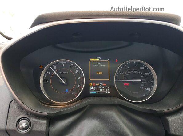 JF2GTHMC4NH280461 2022 SUBARU CROSSTREK Charcoal ხელსაწყოთა პანელის ხედი