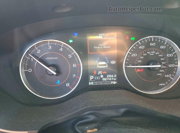 JF2GTHMC5M8291077 2021 SUBARU CROSSTREK Gray Instrument cluster view