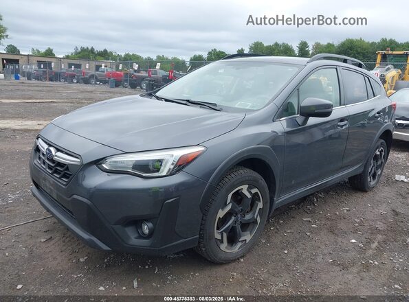 JF2GTHMC7M8243306 2021 SUBARU CROSSTREK Gray Vista tres cuartos delantera izquierda
