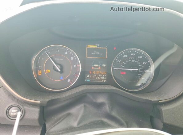 JF2GTHMC8M8259627 2021 SUBARU CROSSTREK Gray ხელსაწყოთა პანელის ხედი
