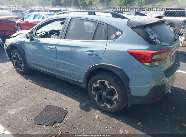 JF2GTHMC8M8315016 2021 SUBARU CROSSTREK Light Blue Rear left