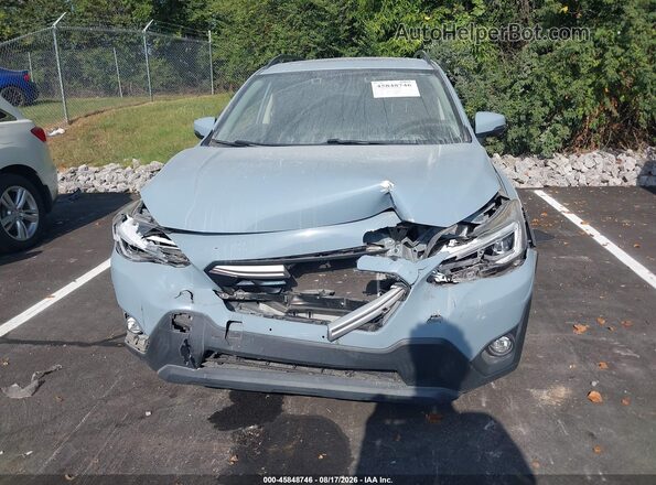 JF2GTHMC8M8315016 2021 SUBARU CROSSTREK Light Blue Front view