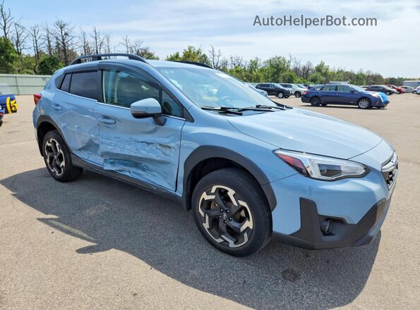 JF2GTHMC8M8683454 2021 SUBARU CROSSTREK Blue Front right