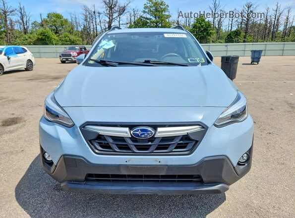 JF2GTHMC8M8683454 2021 SUBARU CROSSTREK Blue Front view