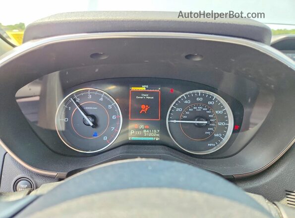 JF2GTHMC8M8683454 2021 SUBARU CROSSTREK Blue Instrument cluster view