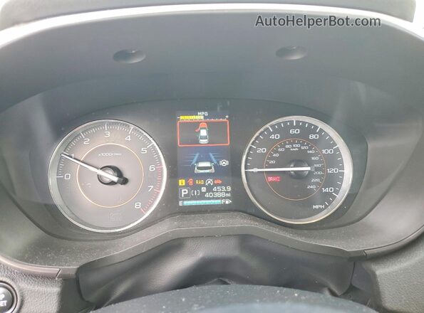 JF2GTHMC8NH255479 2022 SUBARU CROSSTREK White Widok zestawu wskaźników