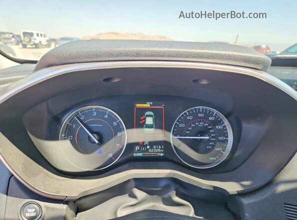 JF2GTHMC9M8297884 2021 SUBARU CROSSTREK Blue Instrument cluster view