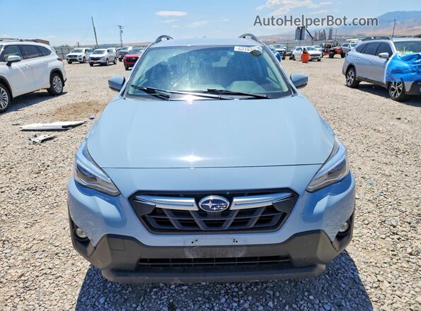 JF2GTHMC9M8297884 2021 SUBARU CROSSTREK Blue Front view