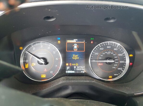 JF2GTHNC3M8389619 2021 SUBARU CROSSTREK Gray Вид щитка приладів
