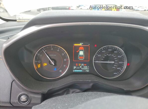 JF2GTHNC4MH664155 2021 SUBARU CROSSTREK White Instrument cluster view