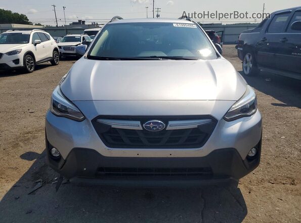 JF2GTHNC7M8202575 2021 SUBARU CROSSTREK Silver Front view