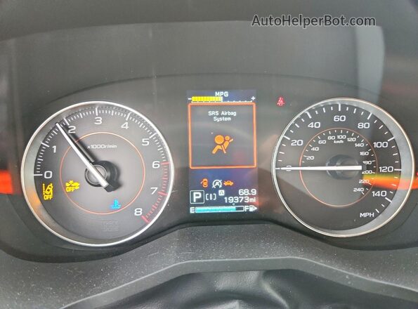 JF2GTHNC8MH396629 2021 SUBARU CROSSTREK White Вид щитка приладів