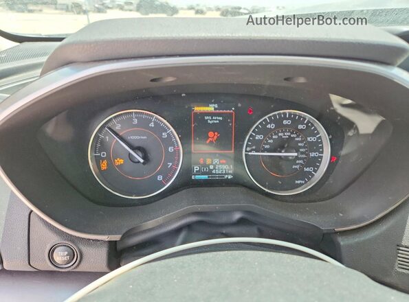 JF2GTHNC8MH398283 2021 SUBARU CROSSTREK Gray Widok zestawu wskaźników