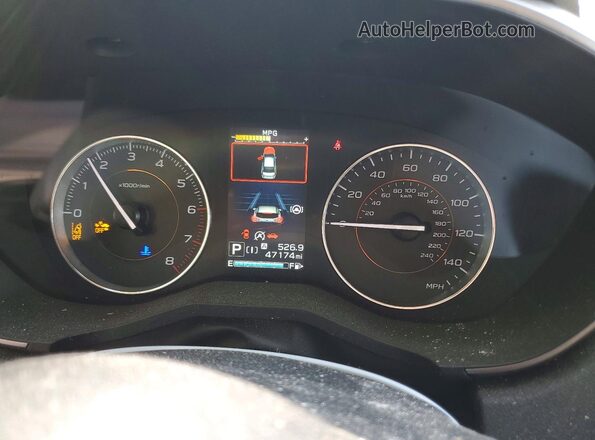 JF2GTHNCXNH273240 2022 SUBARU CROSSTREK Blue Widok zestawu wskaźników