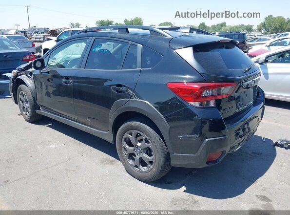 JF2GTHRC0MH231460 2021 SUBARU CROSSTREK Black უკანა მარცხენა