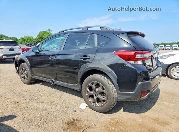 JF2GTHRC0MH310076 2021 SUBARU CROSSTREK Black უკანა მარცხენა